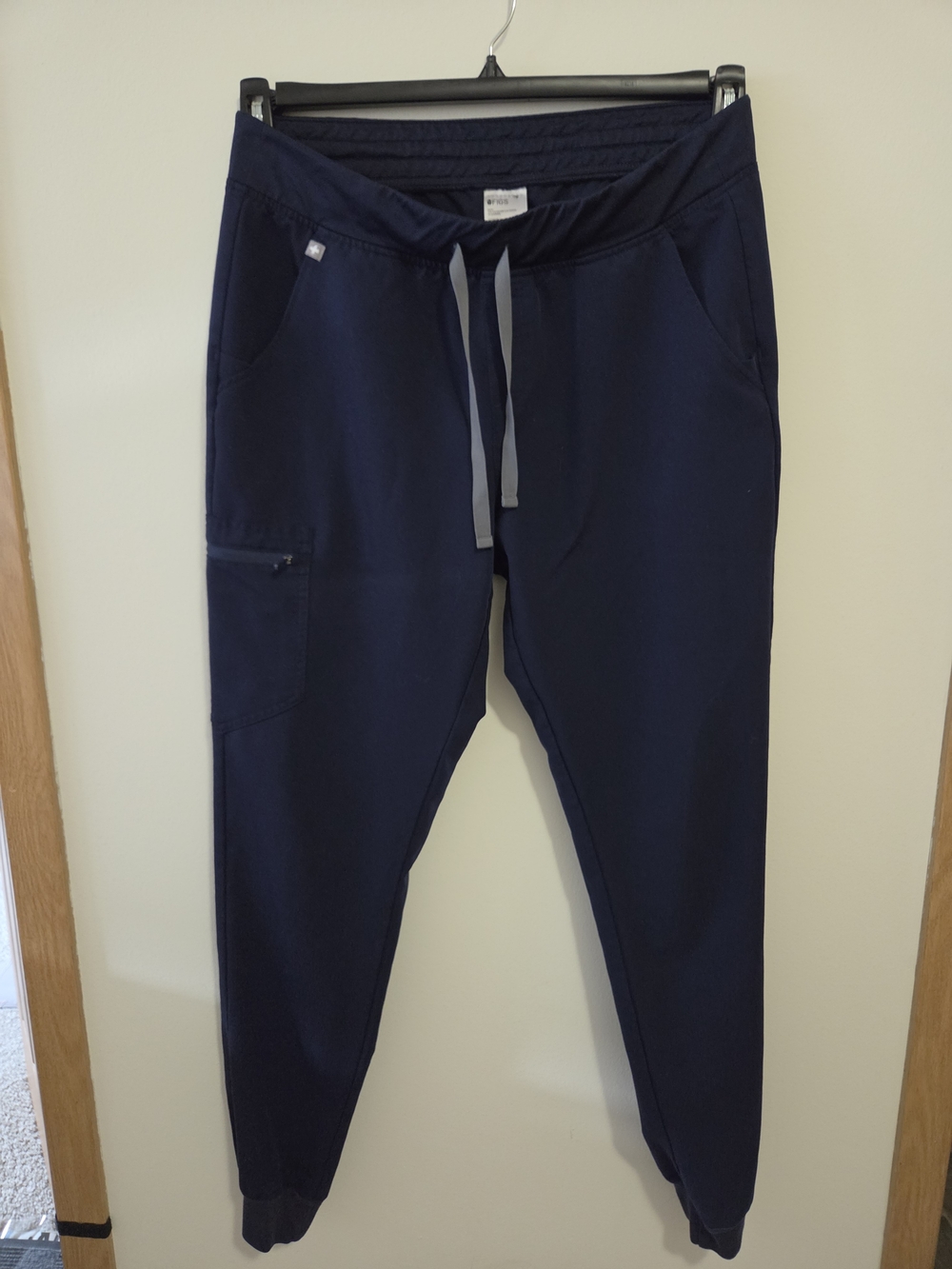 Women's Figs Navy Blue Scrub Pants Zamora Jogger Size Large Tall